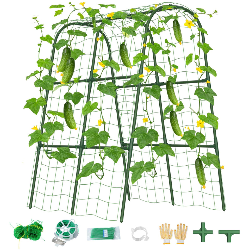 ZPMOCKAQ cucumber trellis U frame arch supports climbing plants clearly