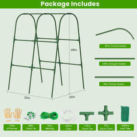 ZPMOCKAQ package contents show full trellis kit and accessories