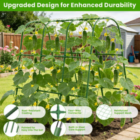 ZPMOCKAQ trellis with stainless-steel core for rust resistance and durability