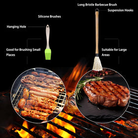 ZQDFLME silicone brushes 2-pack provide precise sauce control.