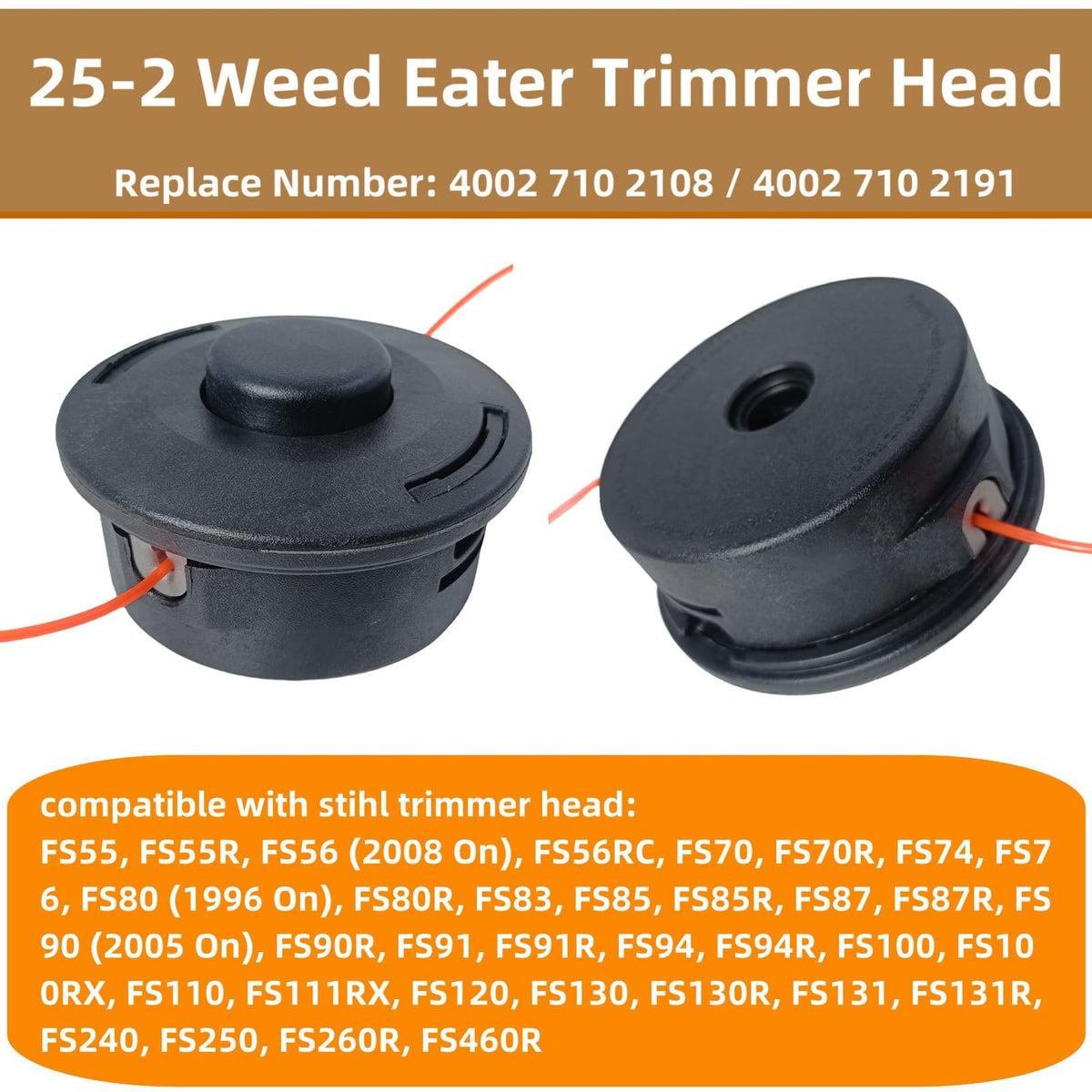 Zqqalitize 25-2 trimmer head bolt adapter ensures secure attachment.
