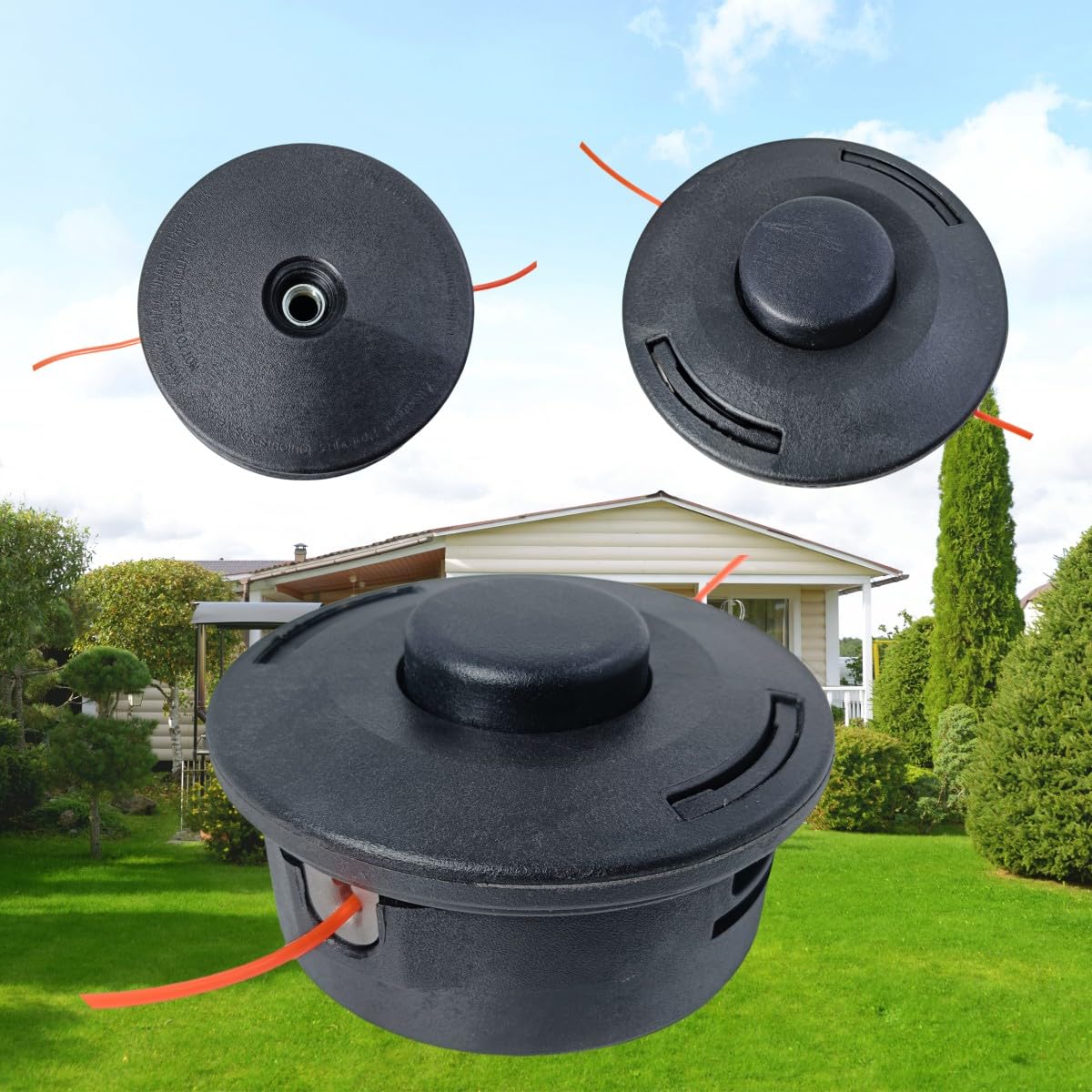 Zqqalitize assembled trimmer head on Stihl demonstrates reliable fit and ease of use.