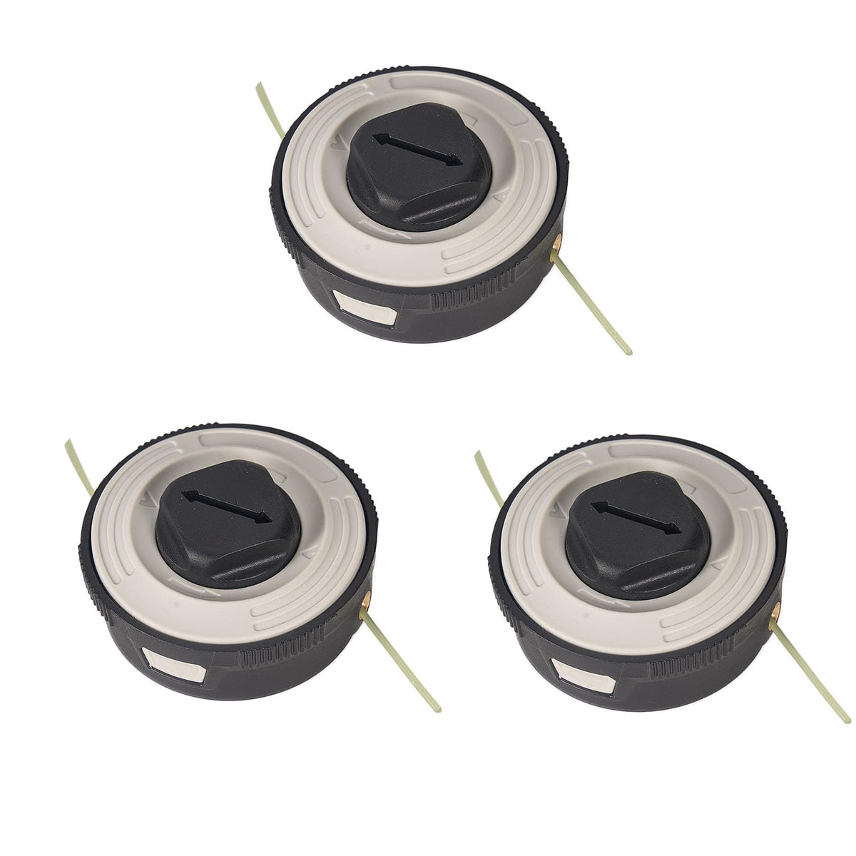 Zqqalitize C3-2 trimmer head package with three heads for quick yard maintenance.