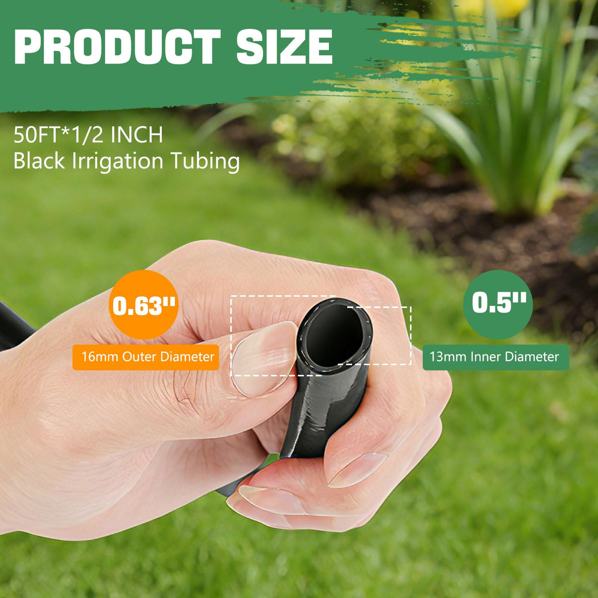 Zquilabon 6-way connectors enable branching for flexible irrigation layouts.