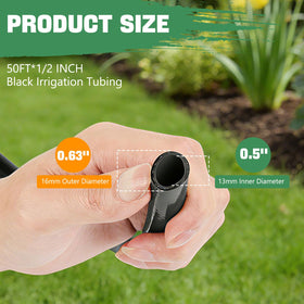 Zquilabon 6-way connectors enable branching for flexible irrigation layouts.