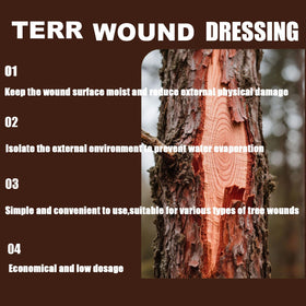 Zriechs sealer’s bark-matching finish blends with tree surfaces