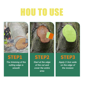 Zriechs Tree Wound Sealer drying quickly after application