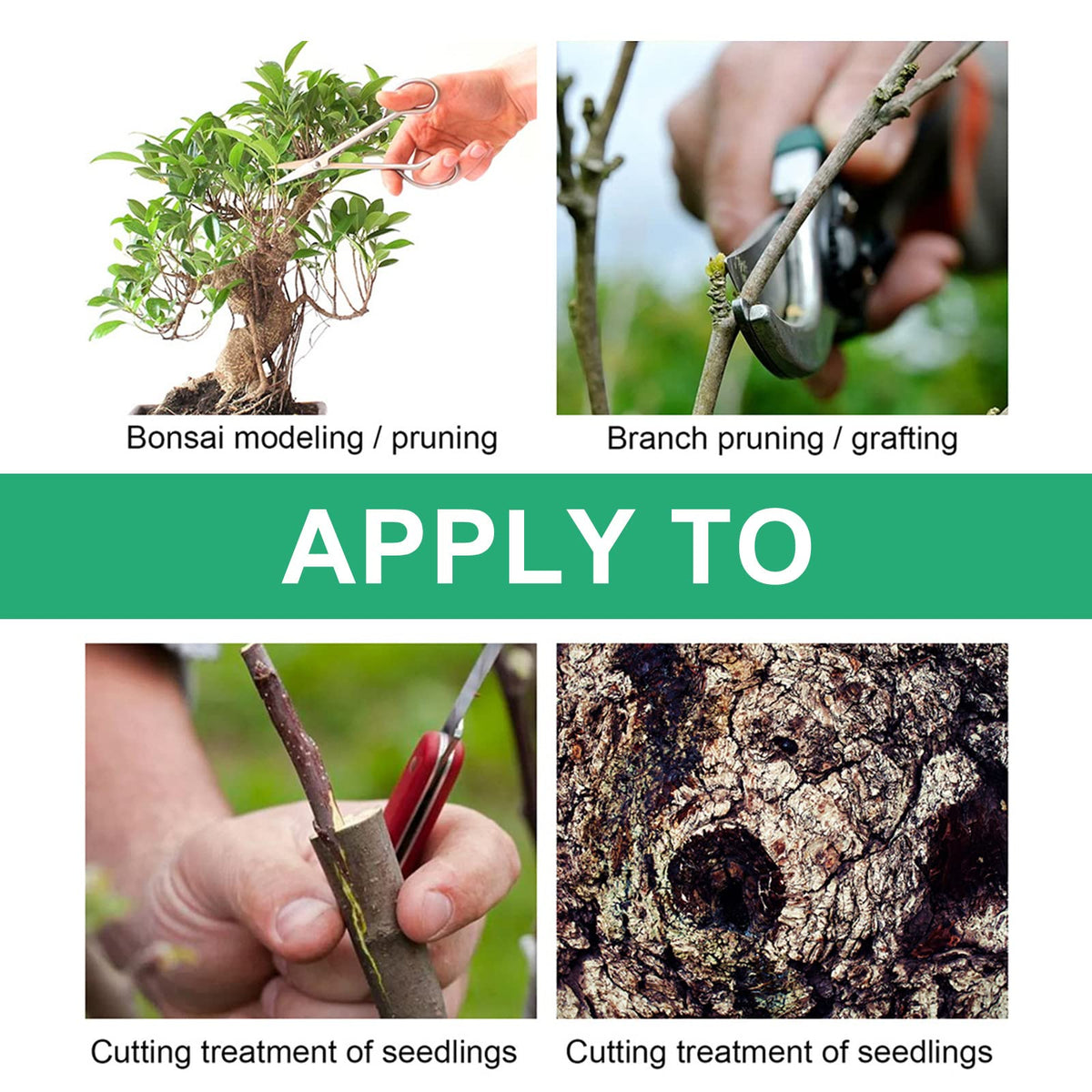 Zriechs Tree Wound Sealer dries quickly to minimize nutrient loss.