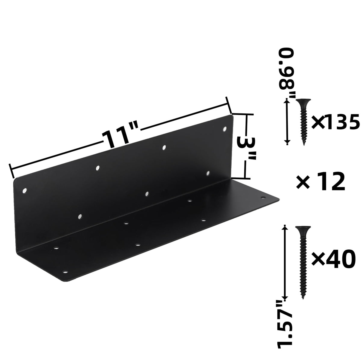 ZSHIGANMA corner bracket with screws ensures quick, secure assembly of wooden planters.