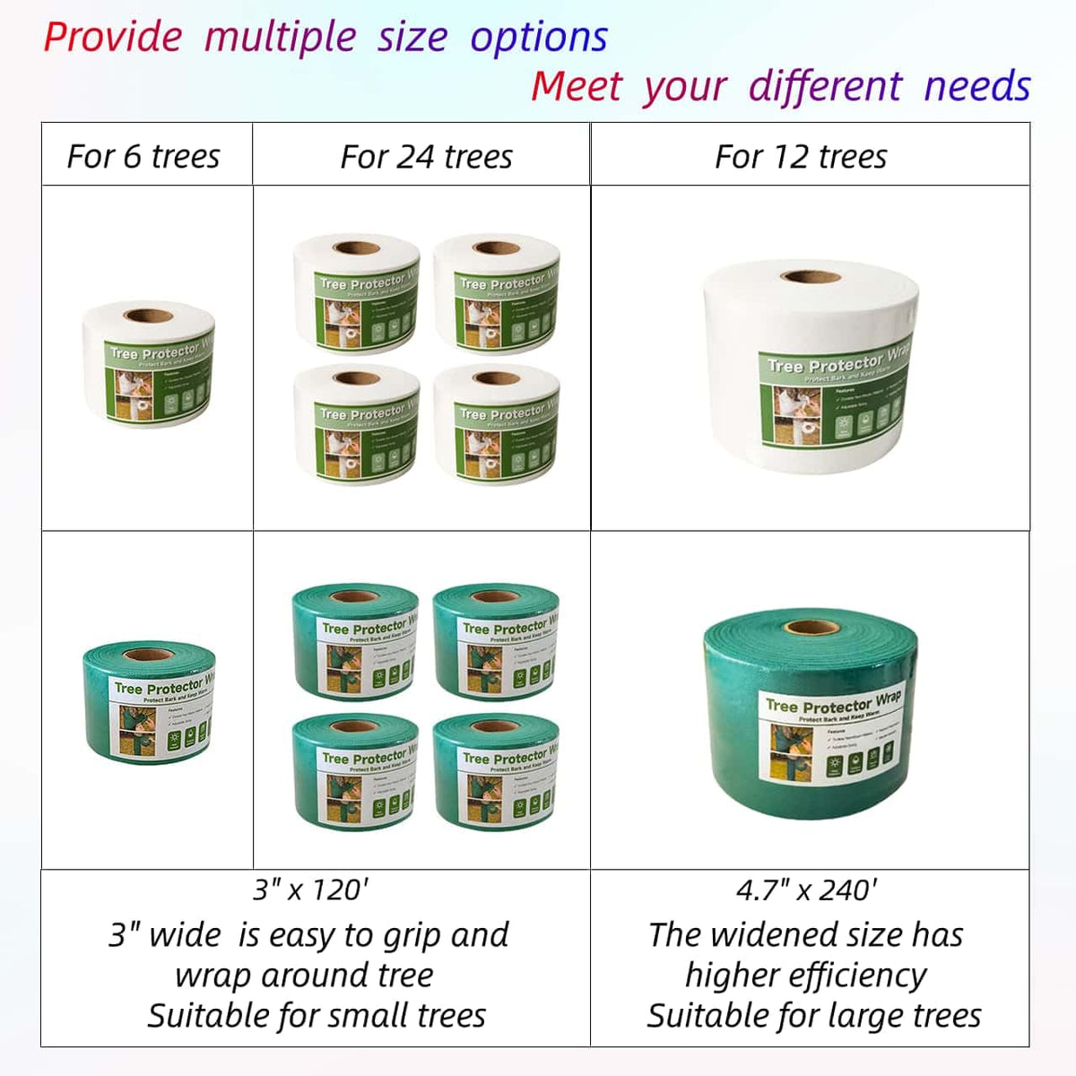 ZSlactp tree wrap around small trunks adds warmth and moisture balance