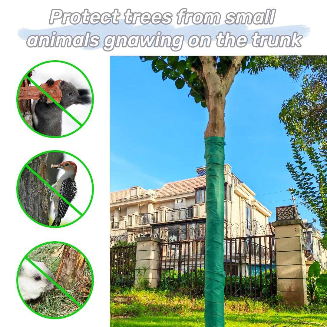 ZSlactp tree wrap helps prevent sunscald on young trees