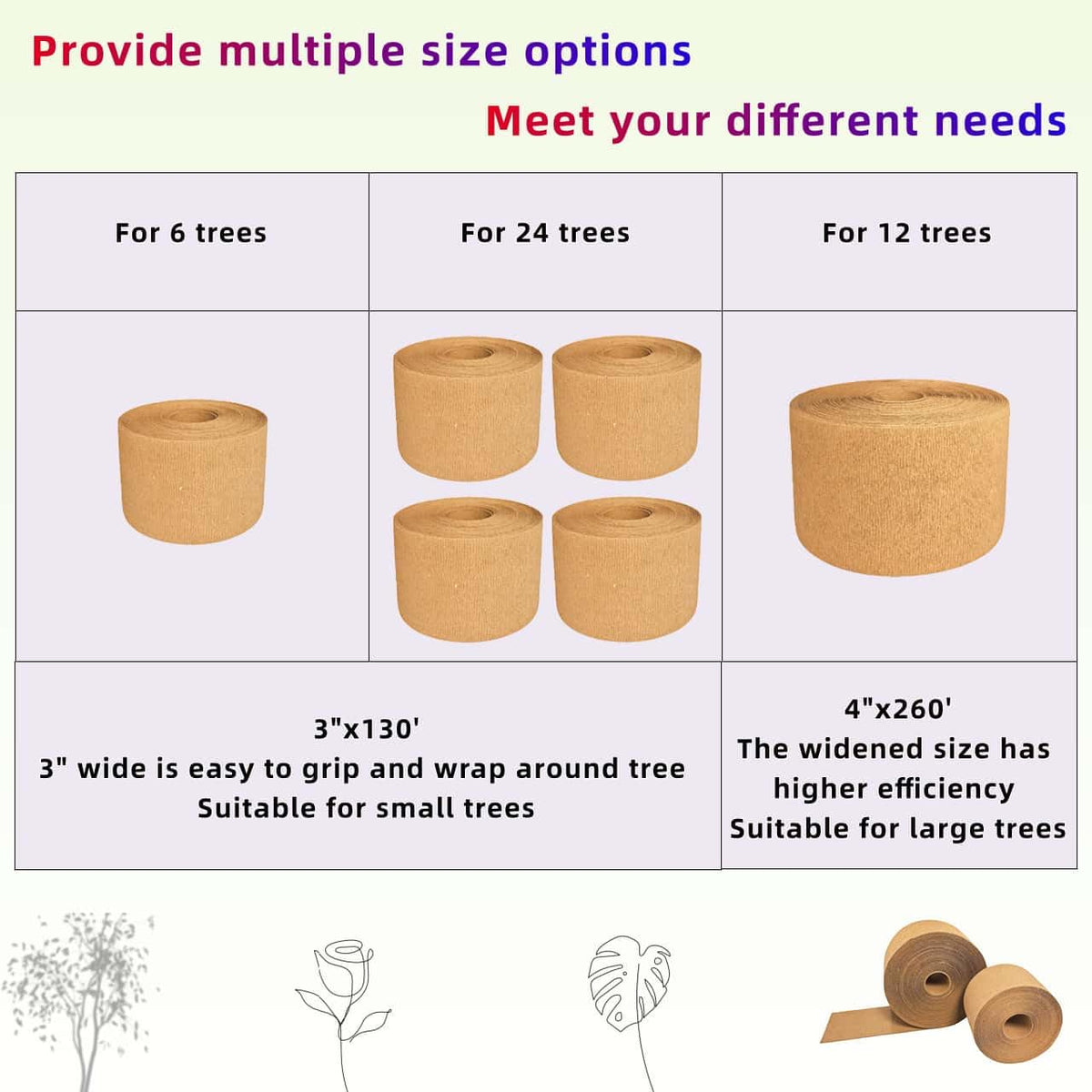 ZSlactp trunk protector shields trunks from insects and animal damage