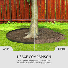 ZSLTLDU compatible with pavers, rocks, mulch, and trees for defined borders.