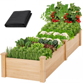 ZSYWODFO 8x2ft garden bed fully assembled for outdoor vegetable growing.