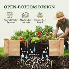 Drainage feature of ZSYWODFO bed promotes proper water flow.