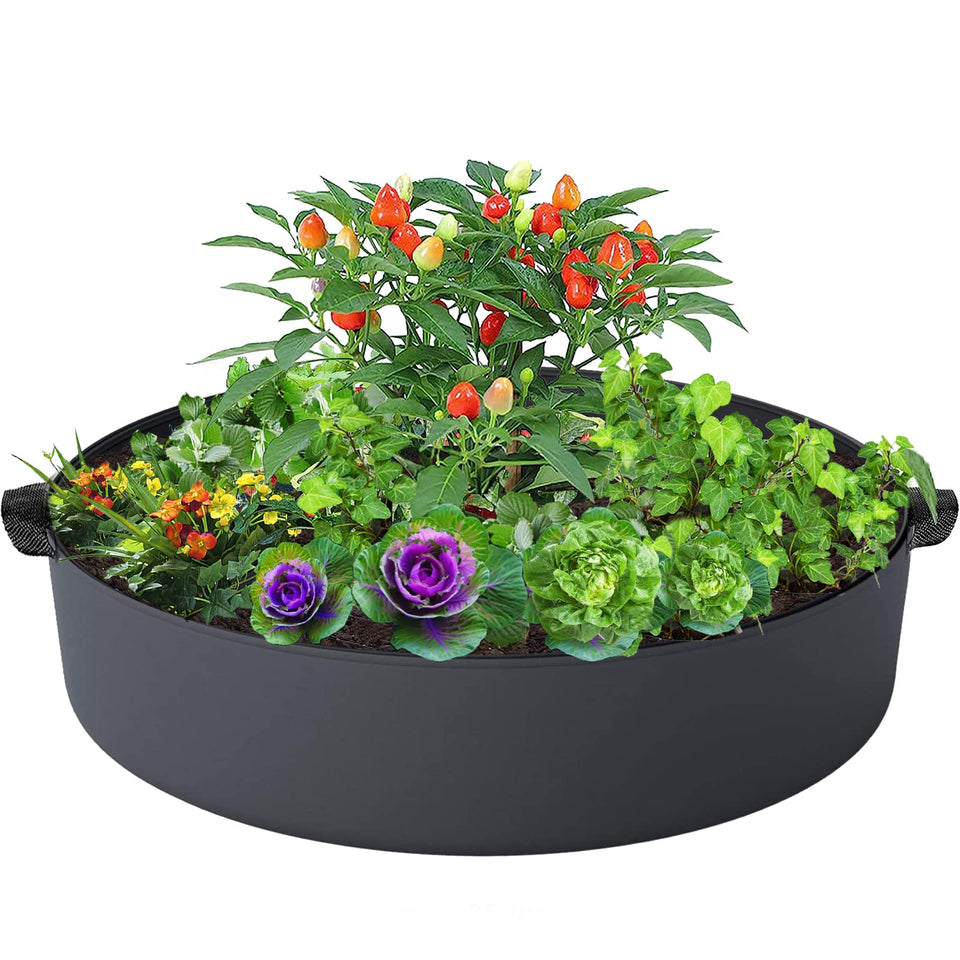 ZtohPyo 15-gallon grow bag round planter offering spacious root space for vegetables