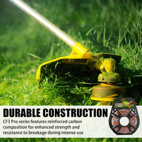 ZTTM CF3 Pro cross-shaped profile cuts through thick grass with less drag.