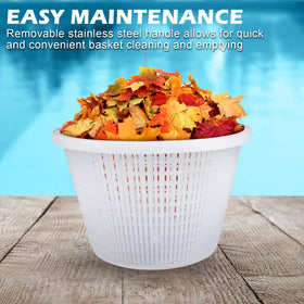 ZTTM white Sta-Rite U-3 compatible basket blends with pool skimmer.