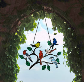 ZUAJITER six-piece bird decor suits homes, offices, cafes, and shops