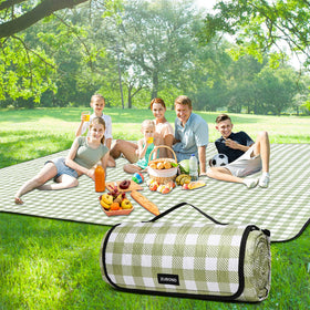 ZUBOND picnic blanket 80x80 extra-large on grass, spacious for family gatherings