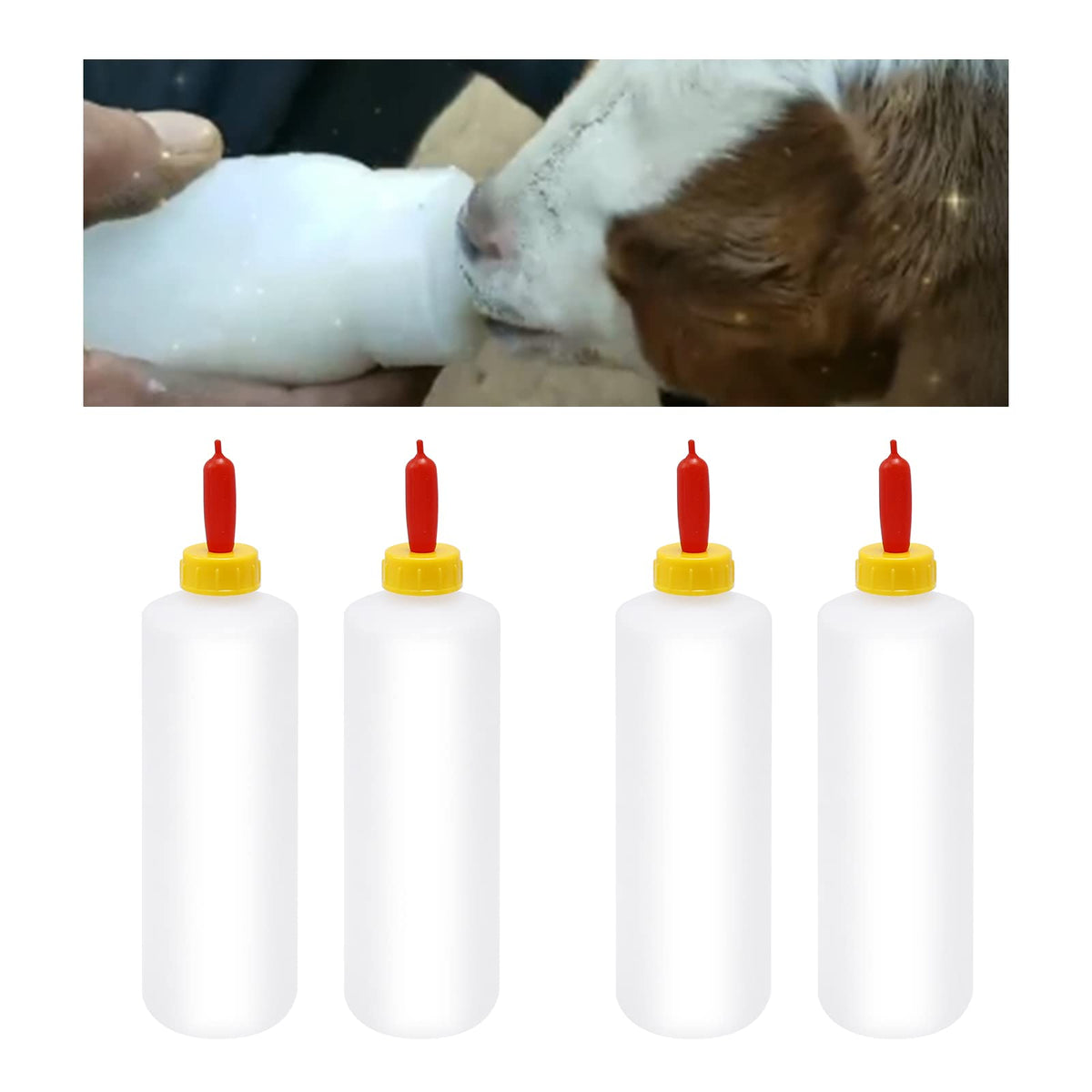 ZUDKSUY goat nipples attached to bottle promote natural suckling.