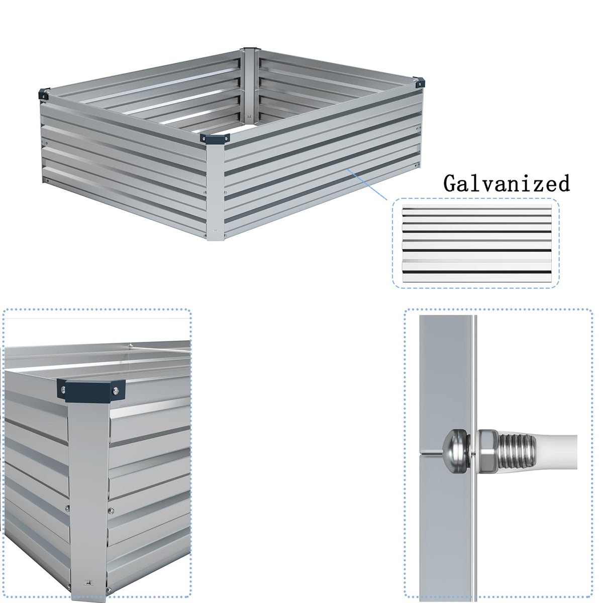 ZUNUDA assembly screws and nuts included for quick setup