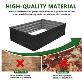 Safe plastic caps stabilize the beds during outdoor use