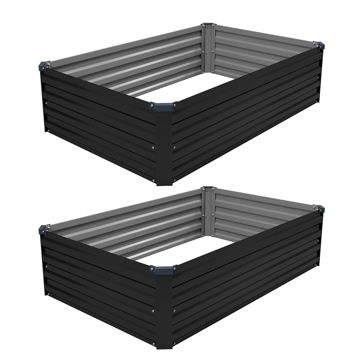 Black galvanized finish enhances garden aesthetic and durability with ZUNUDA
