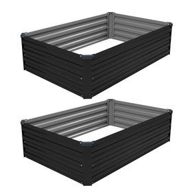 Black galvanized finish enhances garden aesthetic and durability with ZUNUDA