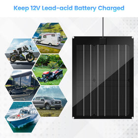 Zuomeng 12V lead-acid battery setup powering a trailer