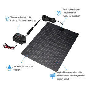 Zuomeng semi-flexible mono-crystalline panel for efficient energy capture