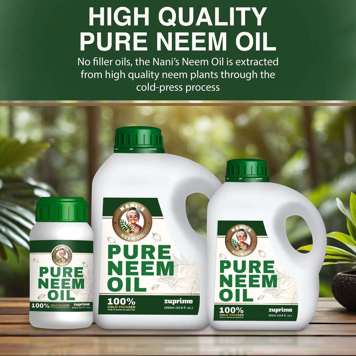 Leaves look glossy after a neem oil mist