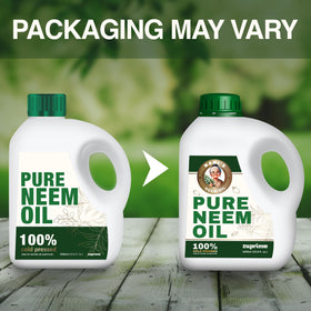 Indoor ornamentals receive even coverage with neem oil spray