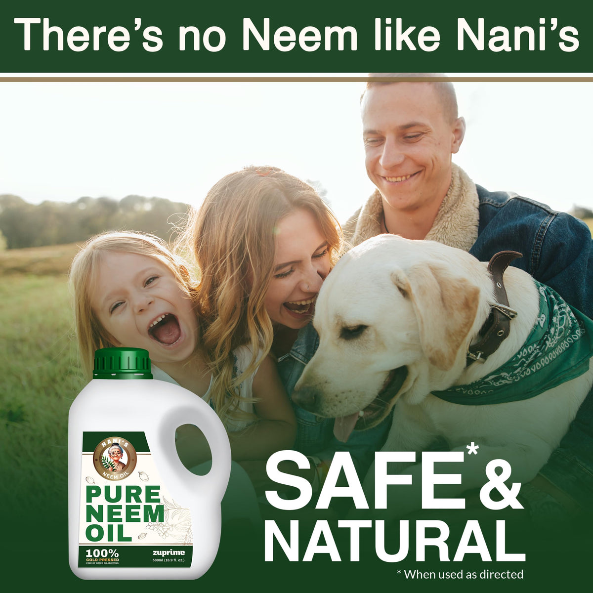 Warm water bath softens Zuprime Nani’s Neem Oil for easy mixing