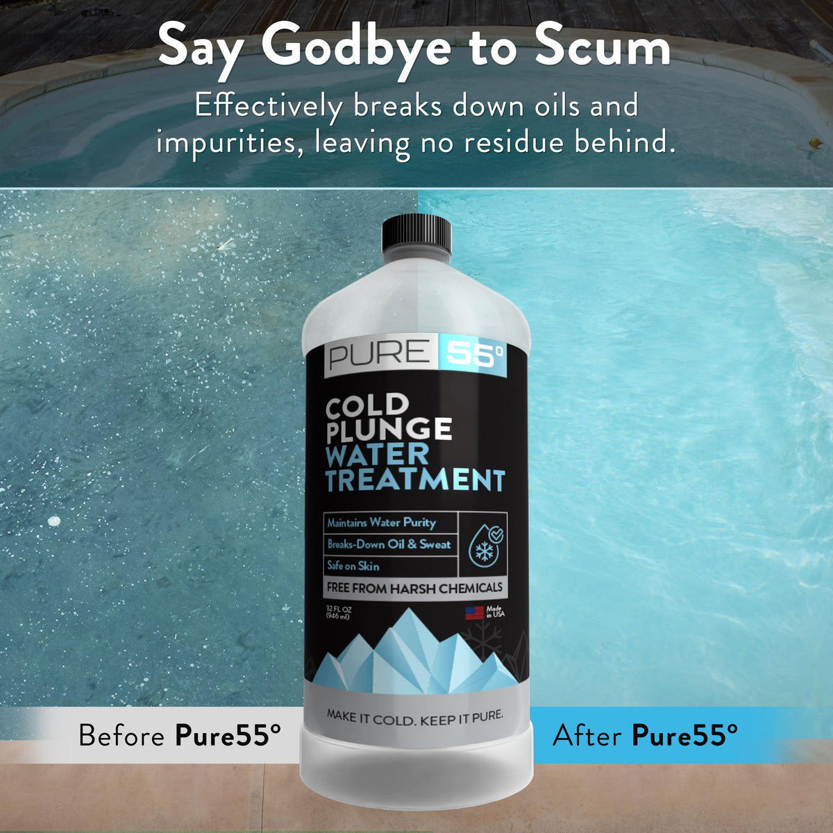 Zuprime odorless water purifier for ice bath systems