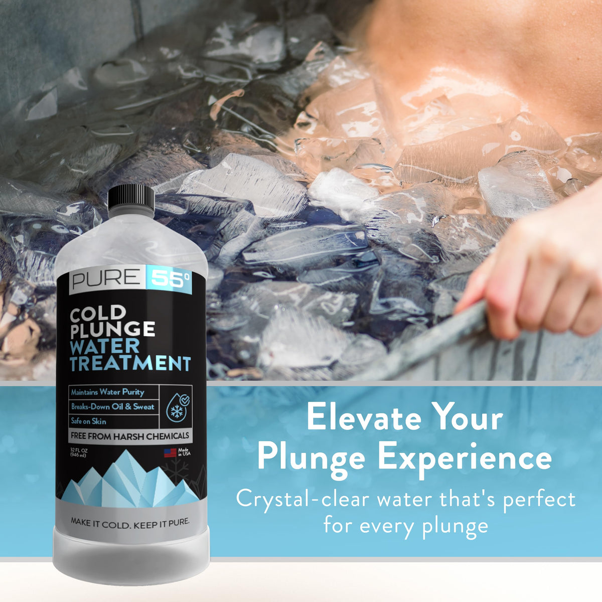 Zuprime weekly ice bath stabilizer maintains crystal-clear water