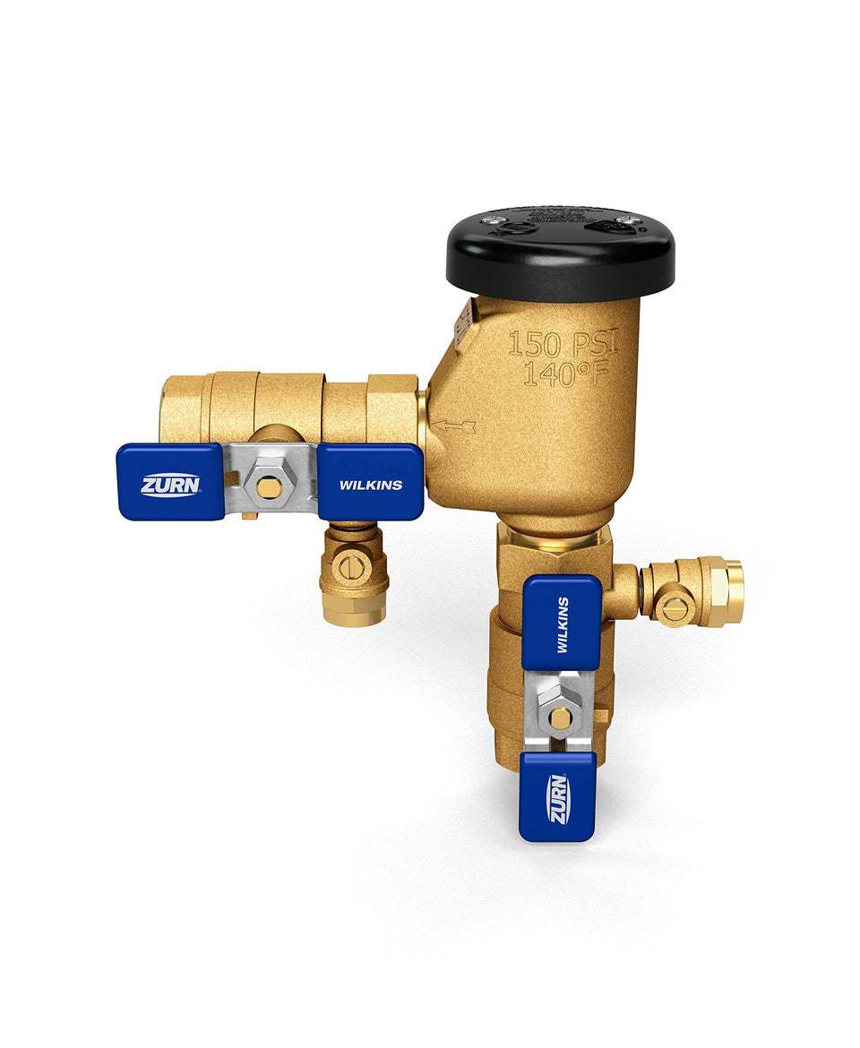 Zurn Wilkins 710 assembly overview highlighting compact design for tight irrigation spaces.
