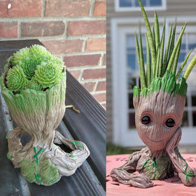 ZUSONUD Groot desktop figurine doubles as a cute organizer and decor.