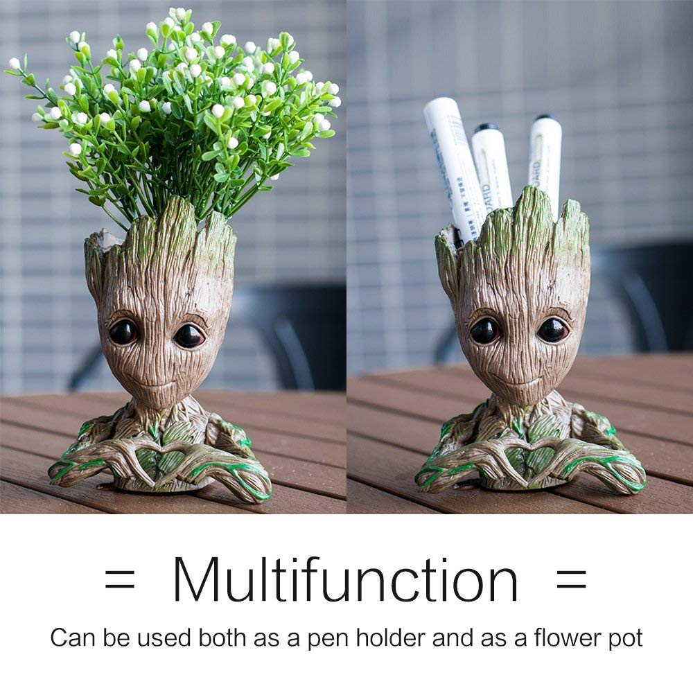 ZUSONUD Groot succulent planter adds charm to windowsill.