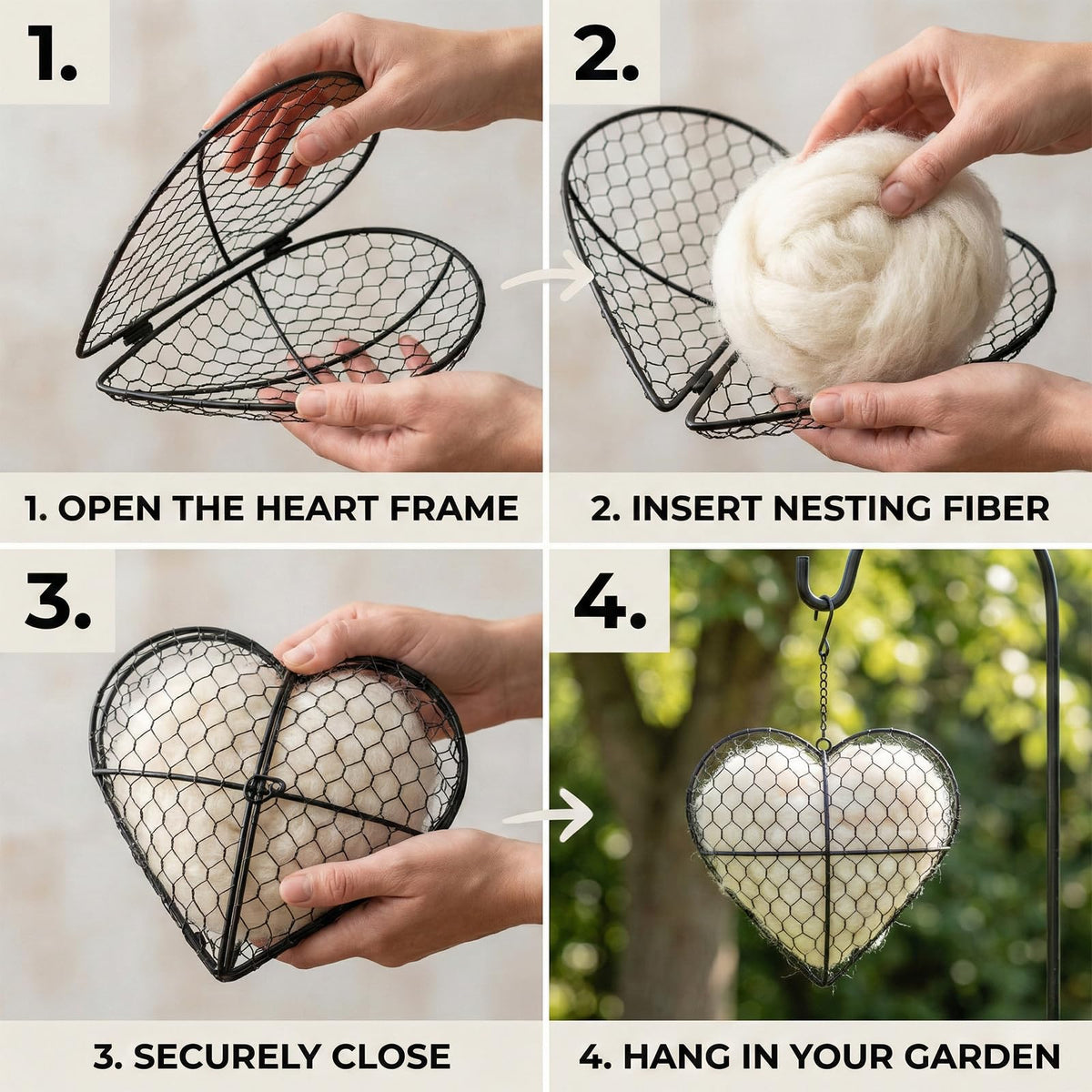 ZUZIF rust-resistant metal frame enables durable outdoor use