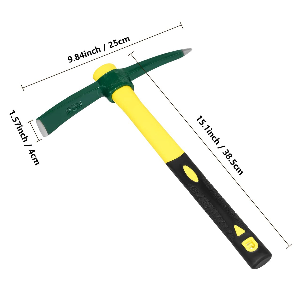 ZUZUAN double-headed design digs and pries hard soil with ease.