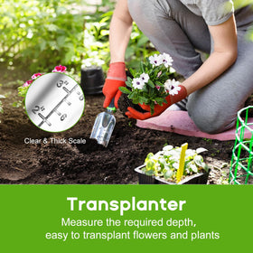 ZUZUAN ergonomic rubber handle enhances comfort during long gardening sessions.