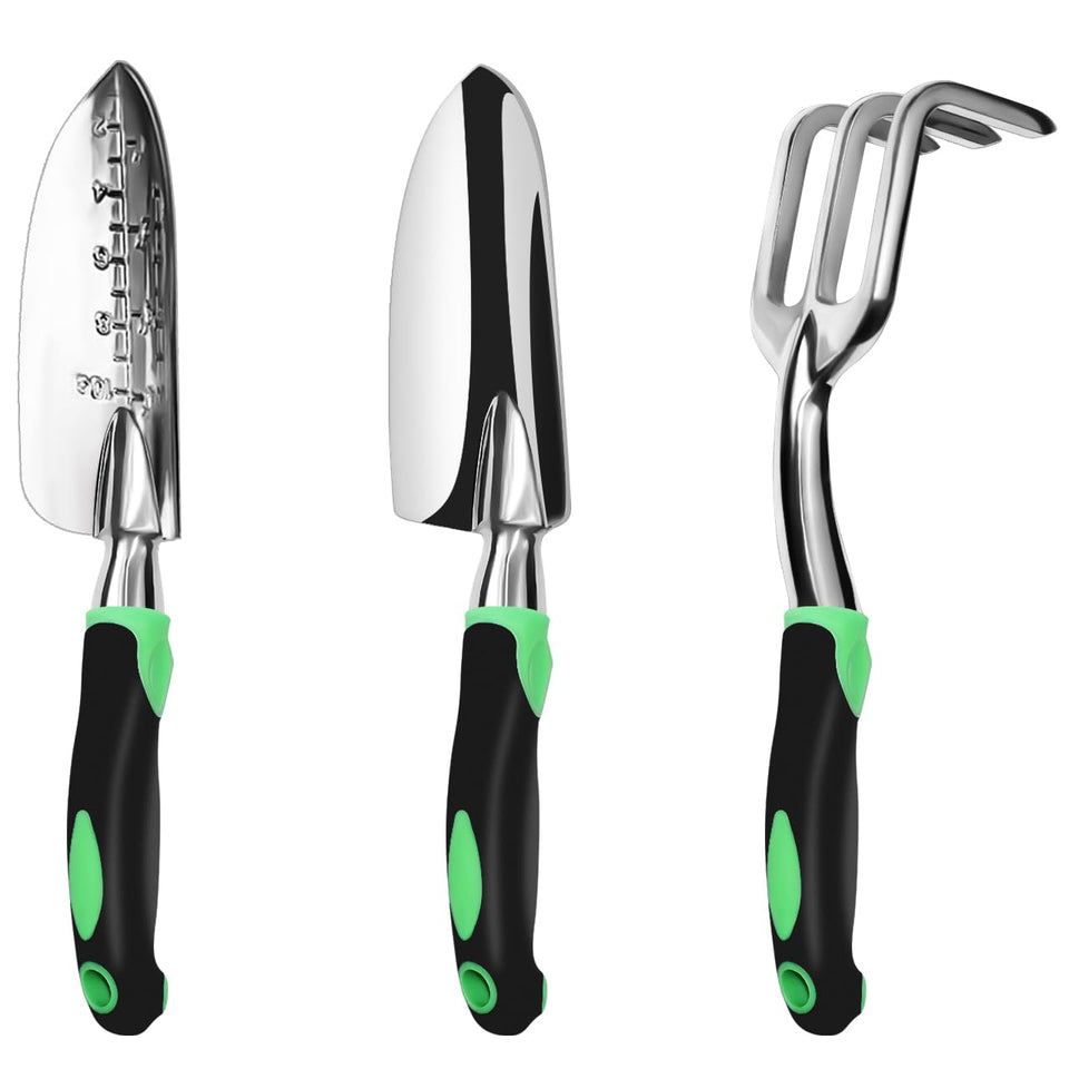 ZUZUAN Garden Tool Set hand trowel with ergonomic grip for precise planting.
