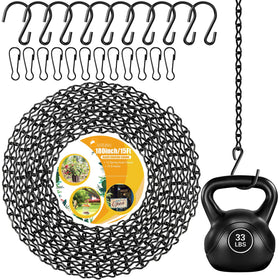 ZUZUAN upgraded 180-inch hanging chain, ideal for sturdy ceiling suspensions.