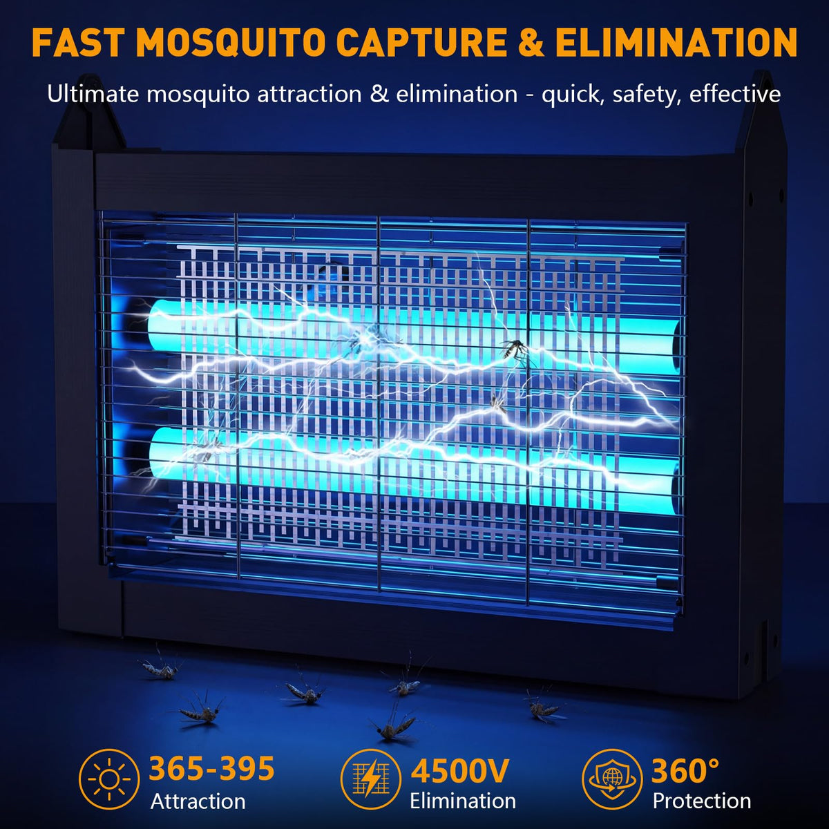 Zwiran Solar Bug Zapper outdoor side view demonstrates compact design for versatile placement