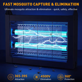 Zwiran Solar Bug Zapper outdoor side view demonstrates compact design for versatile placement