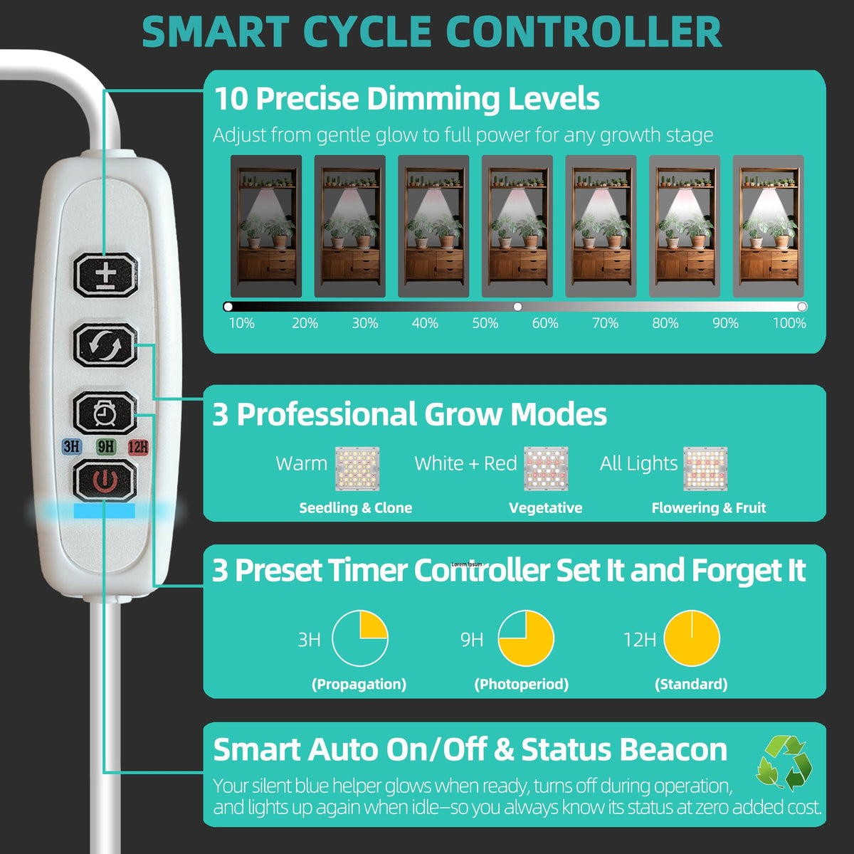 zwveuvs 71-inch power cord enables flexible placement