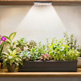 zwveuvs Under Shelf Grow Light with spotlight lens for deep shelf illumination
