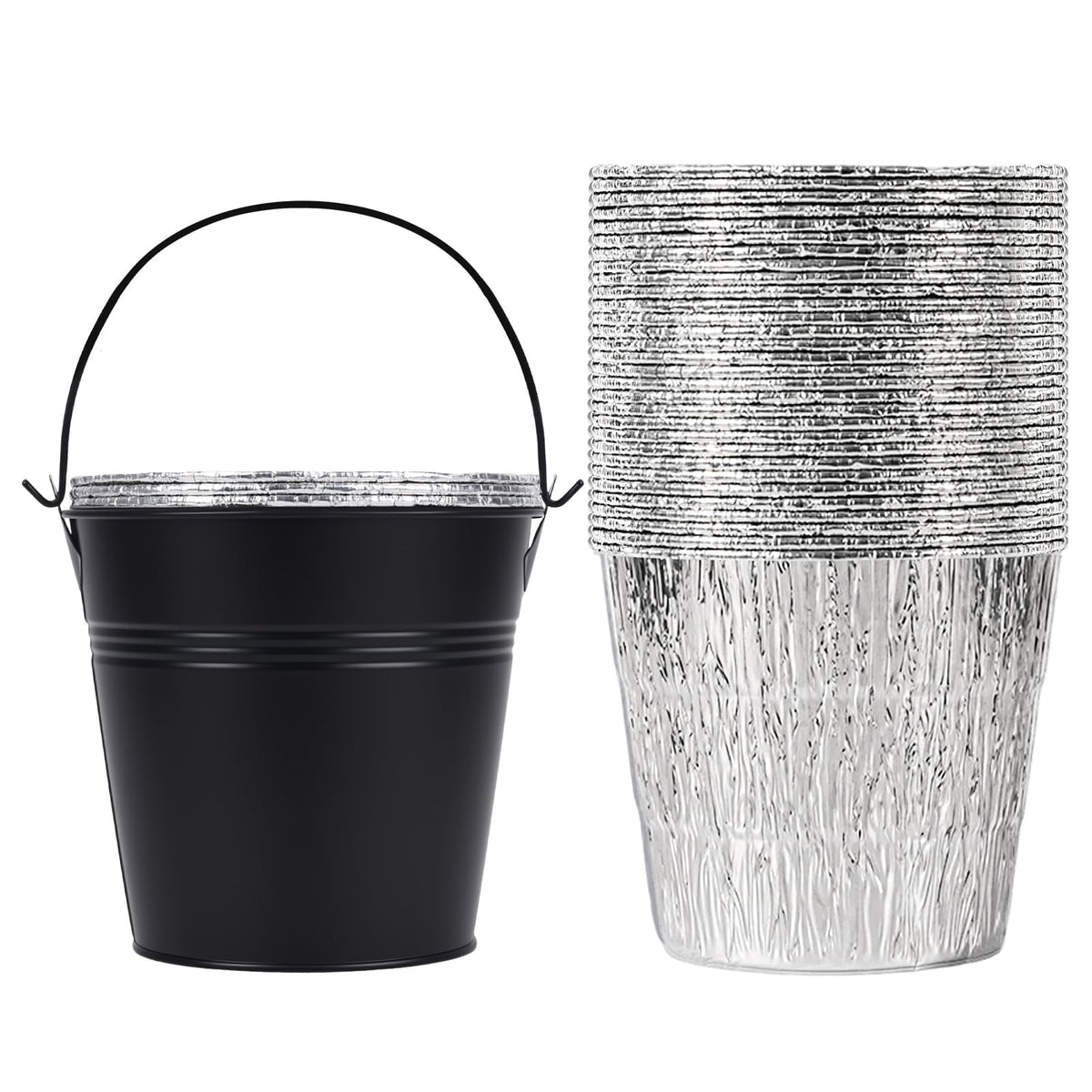 ZWYSLFCY grease liner 30-pack keeps grill drip cups clean and convenient.