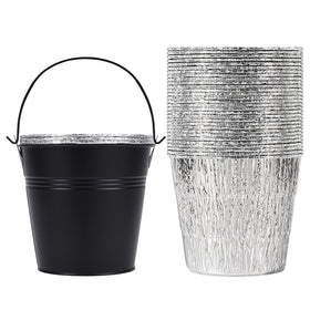 ZWYSLFCY grease liner 30-pack keeps grill drip cups clean and convenient.